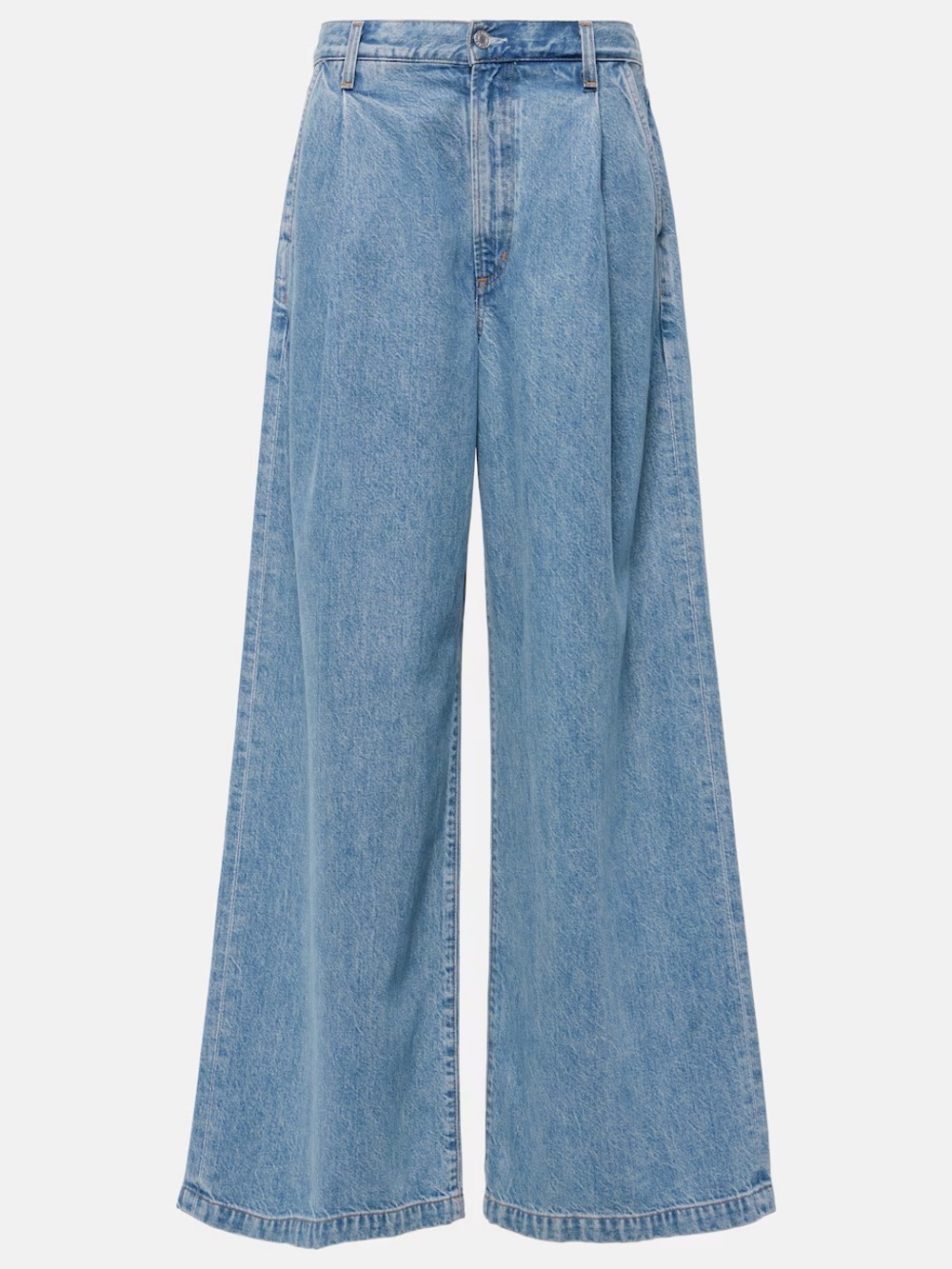 Agolde ELLIS Light Blue High-Rise Wide Leg Jeans